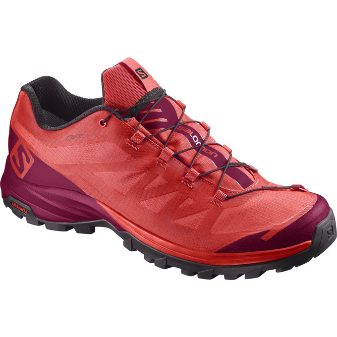 SALOMON OUTPATH GTX® W Philippines - Women's Hiking Shoes - Orange/Burgundy | 215904-RES